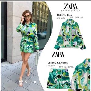 BNWT ZARA SATIN TOP SZ SM